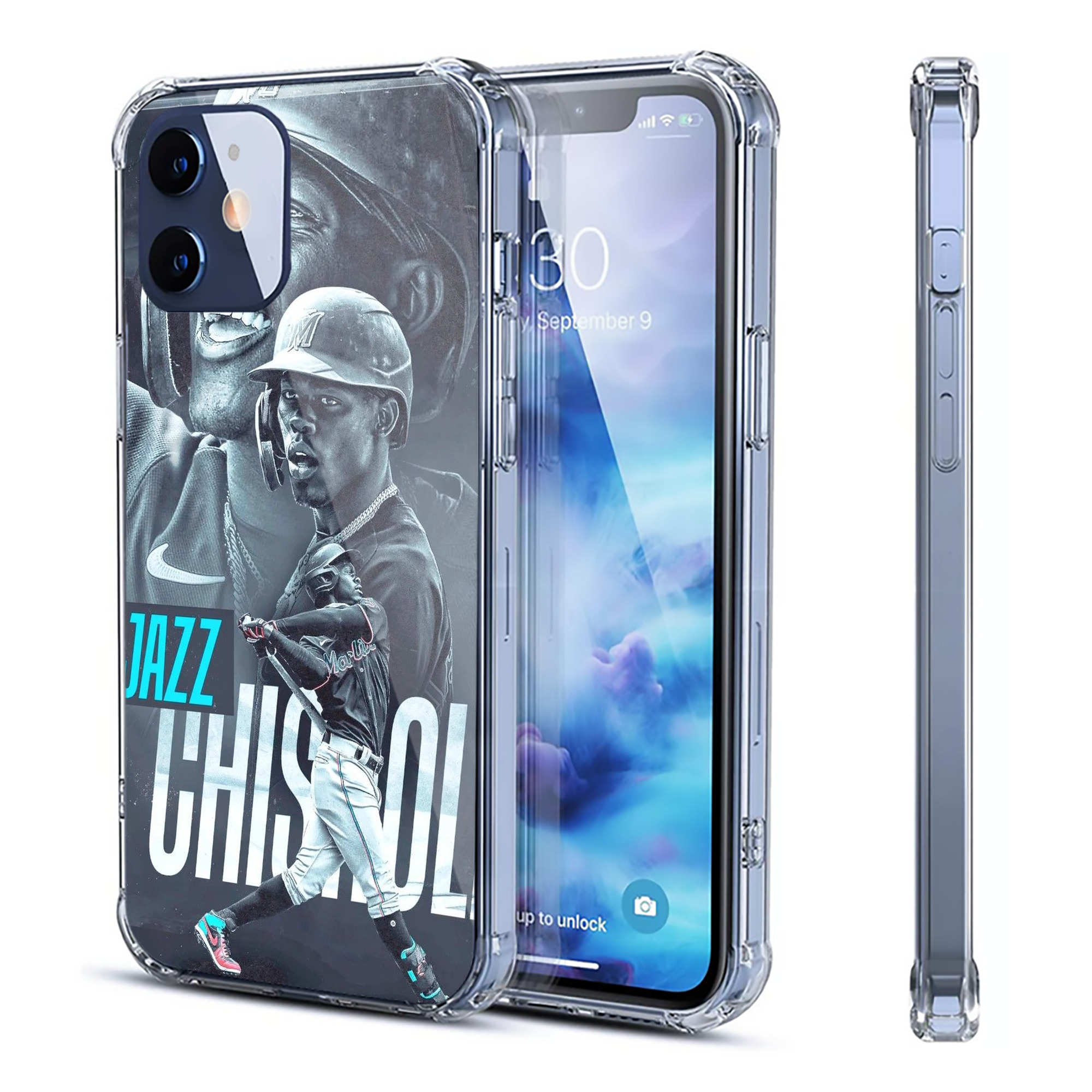 Jazz Chisholm Jr. 45 Clear IPhone 12 Case – Soft TPU With UV Print – Enhanced Drop Protection, Precise Fit, Anti-Fingerprint, Customizable Design, Scratch-Resistant, Yellow-Resistant